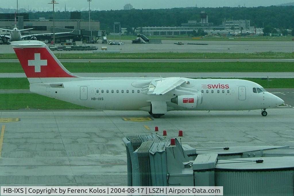 HB-IXS, 1995 British Aerospace Avro 146-RJ100 C/N E3280, Zurich