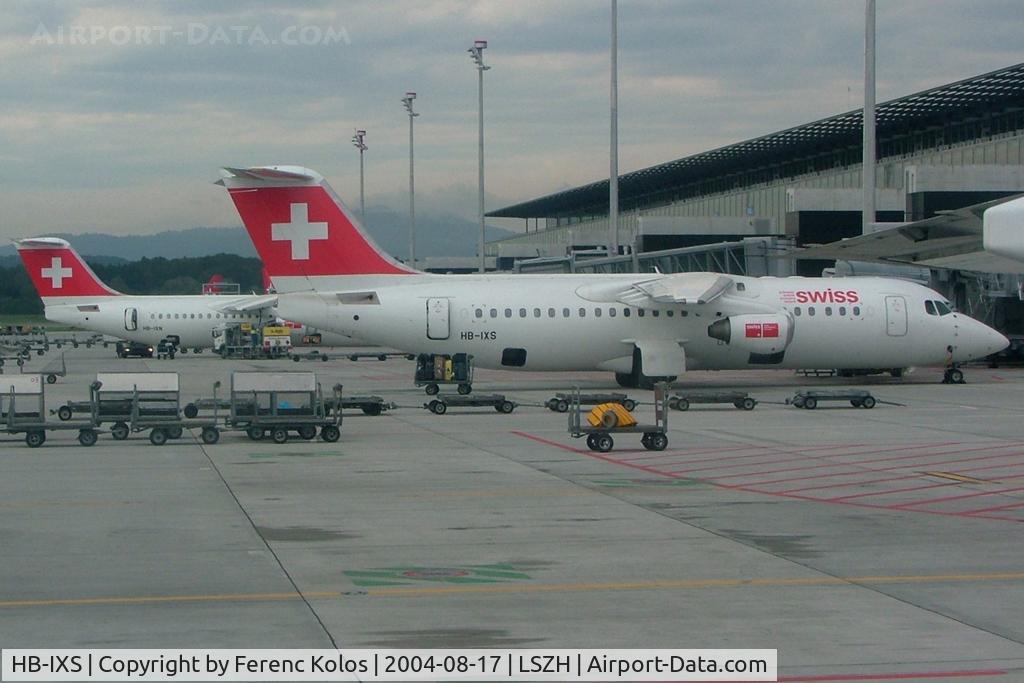 HB-IXS, 1995 British Aerospace Avro 146-RJ100 C/N E3280, Zurich