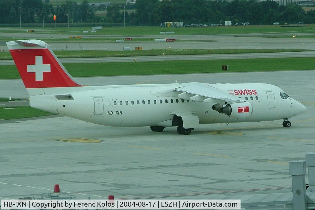 HB-IXN, 1996 British Aerospace Avro 146-RJ100 C/N E3286, Zurich