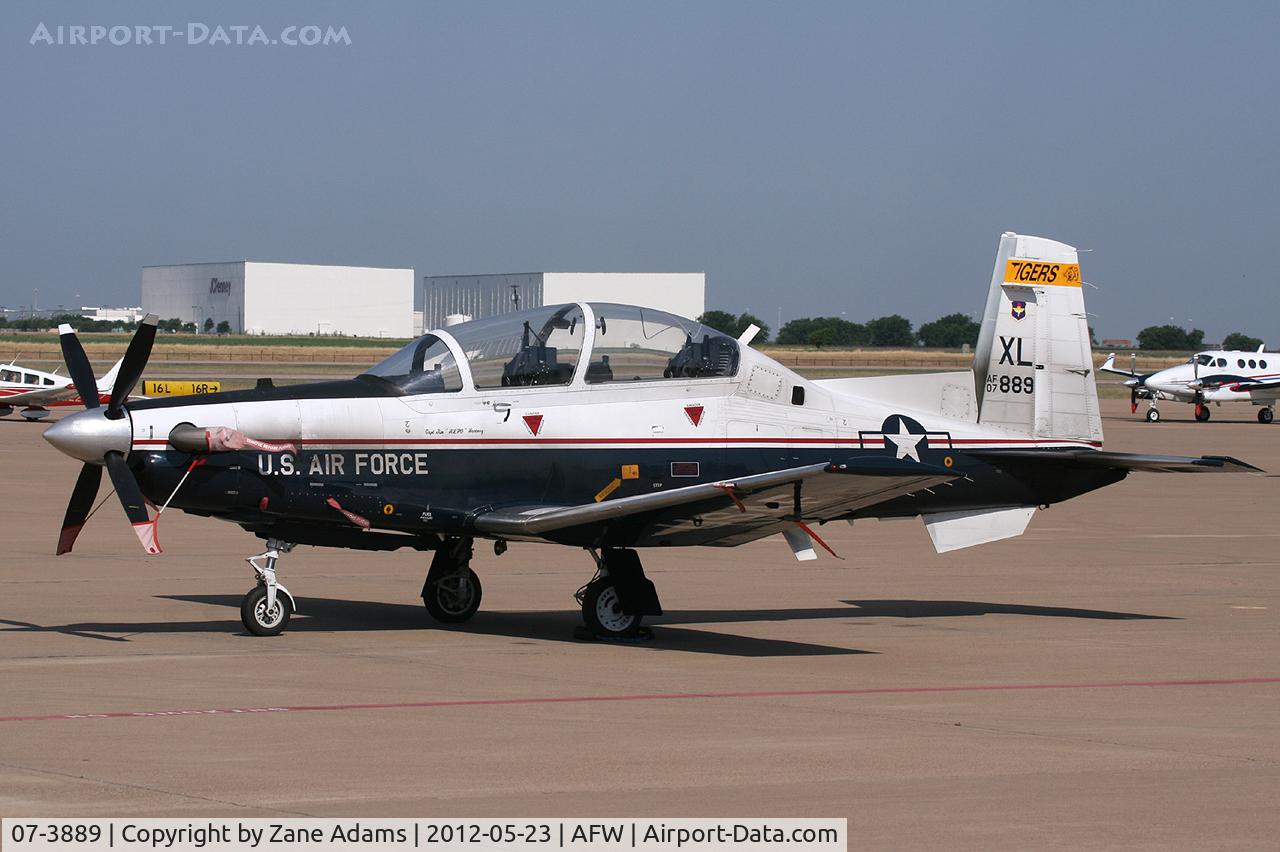 07-3889, 2007 Raytheon Beech T-6A Texan II C/N PT-444, At Alliance Airport - Fort Worth, TX