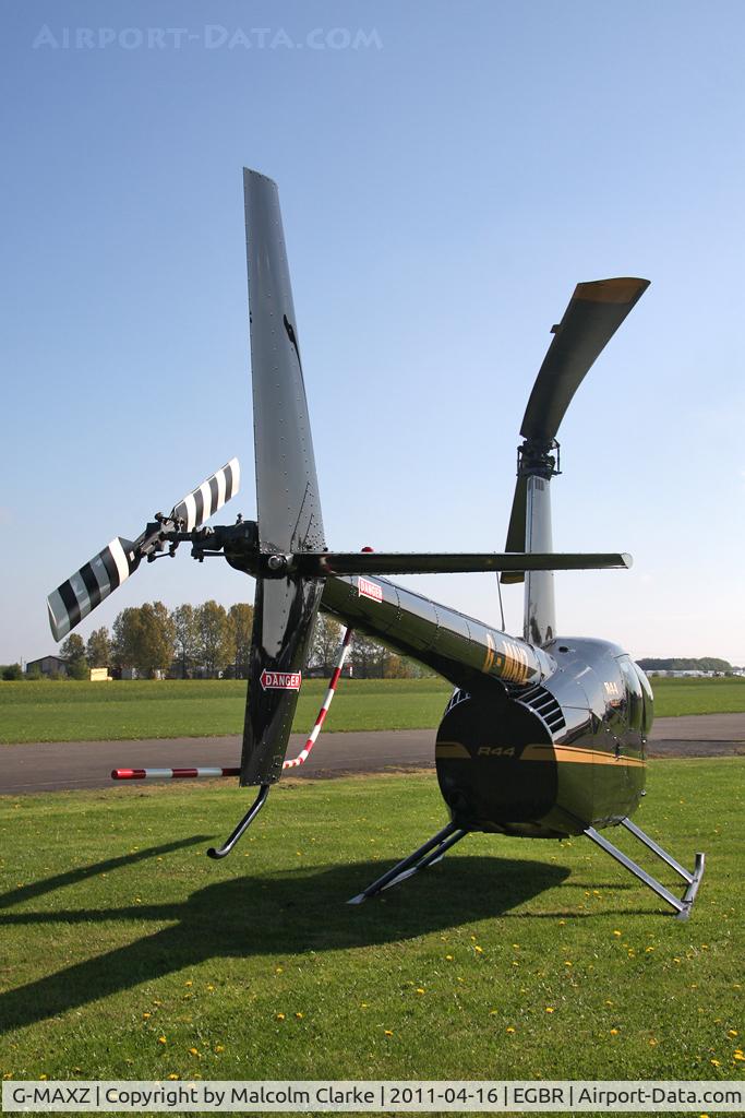 G-MAXZ, 2006 Robinson R44 Raven C/N 1581, Robinson R44 Raven, Breighton Airfield, April 2011.