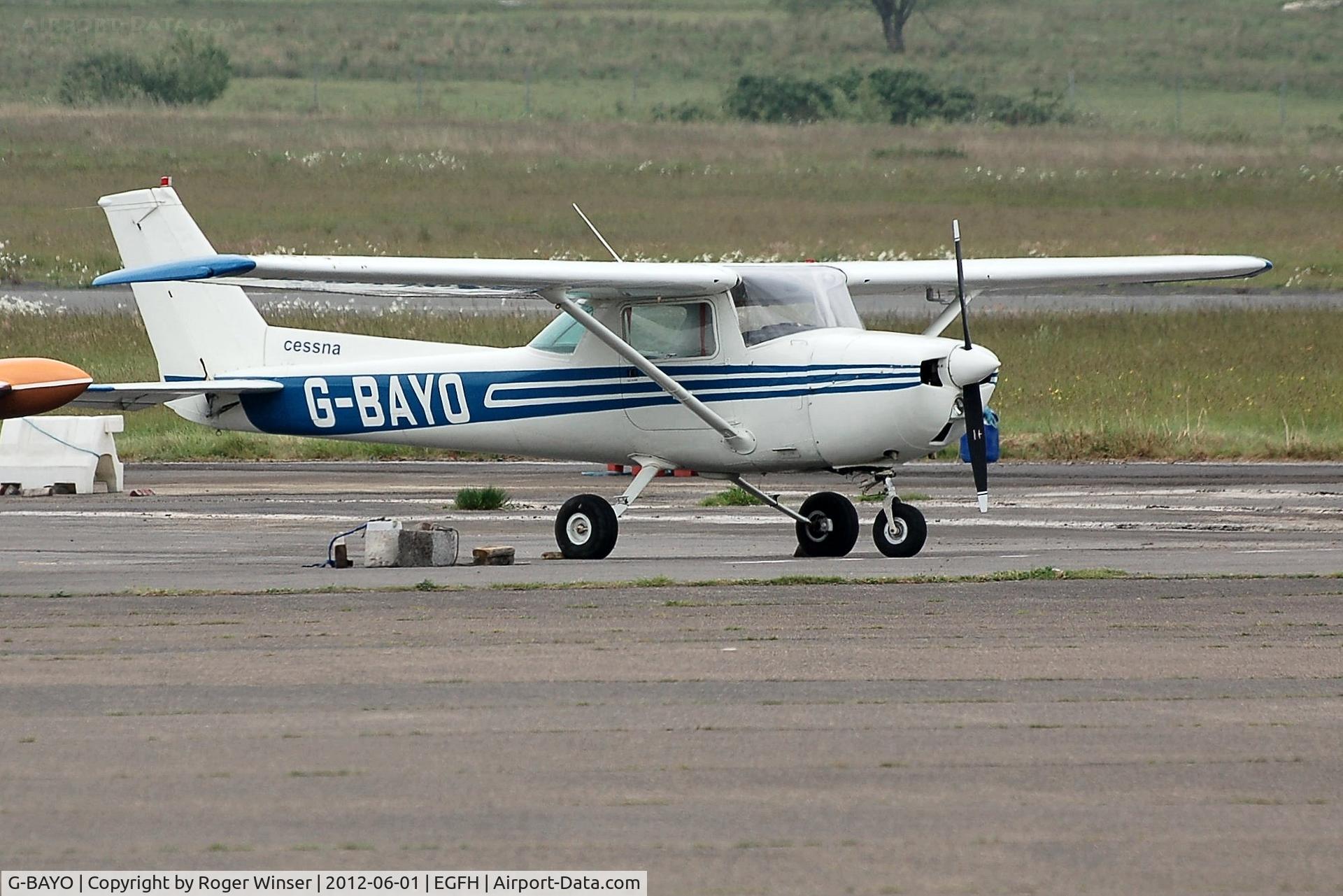 G-BAYO, 1973 Cessna 150L C/N 150-74435, Visiting Cessna 150 operated by Flywales.