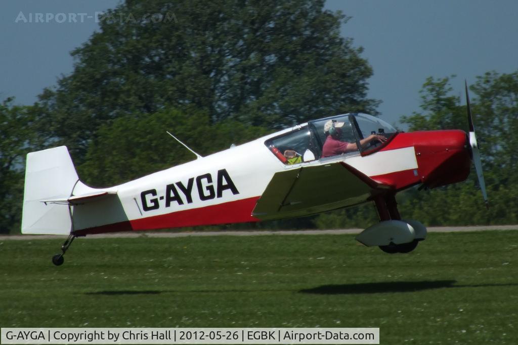 G-AYGA, 1956 SAN Jodel D-117 C/N 436, at AeroExpo 2012