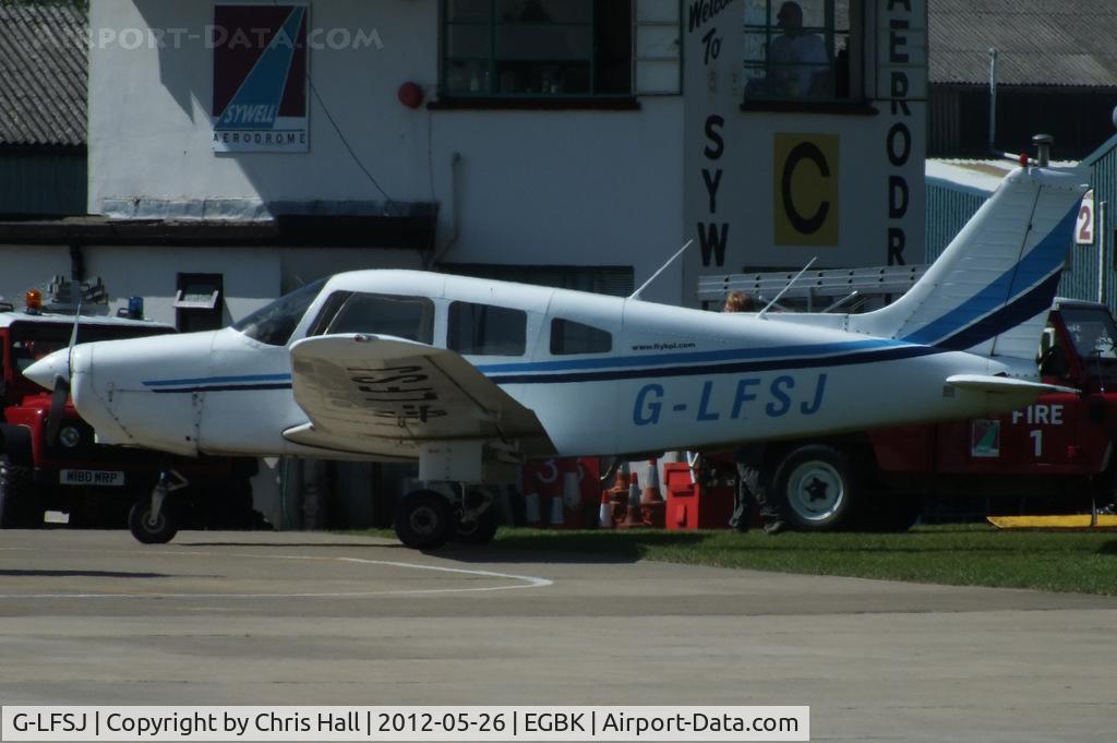 G-LFSJ, 1979 Piper PA-28-161 Cherokee Warrior II C/N 28-7916536, at AeroExpo 2012