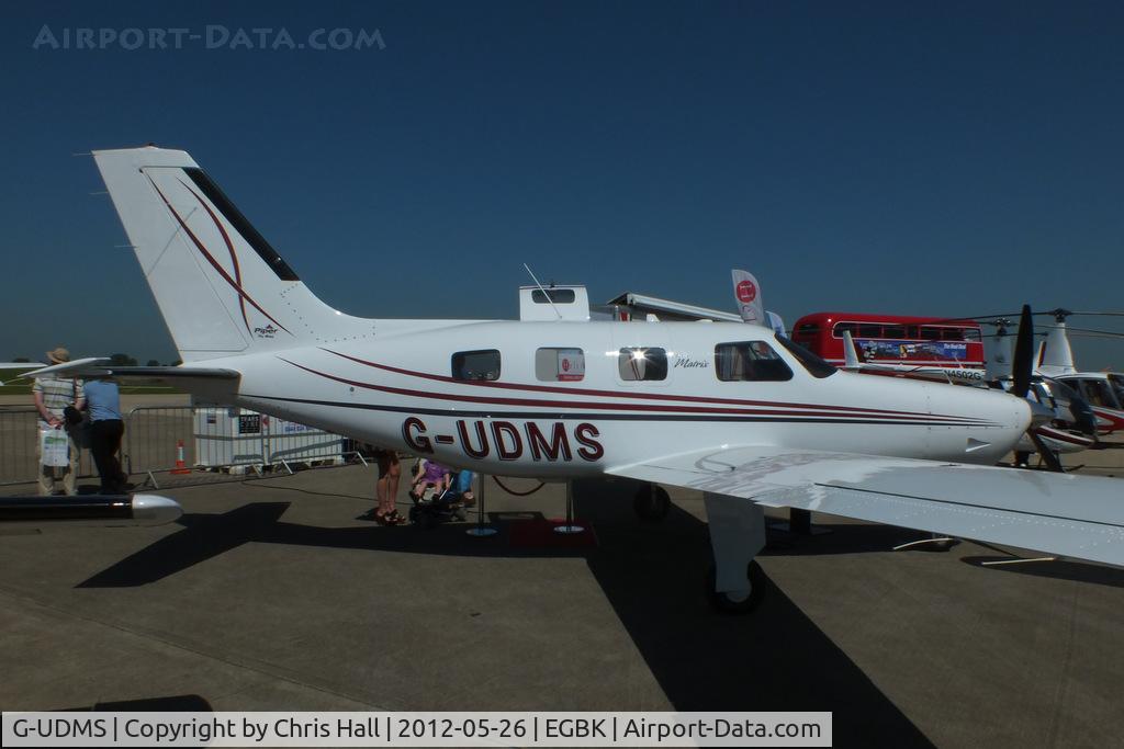 G-UDMS, 2008 Piper PA-46R-350T Malibu Matrix C/N 4692068, at AeroExpo 2012