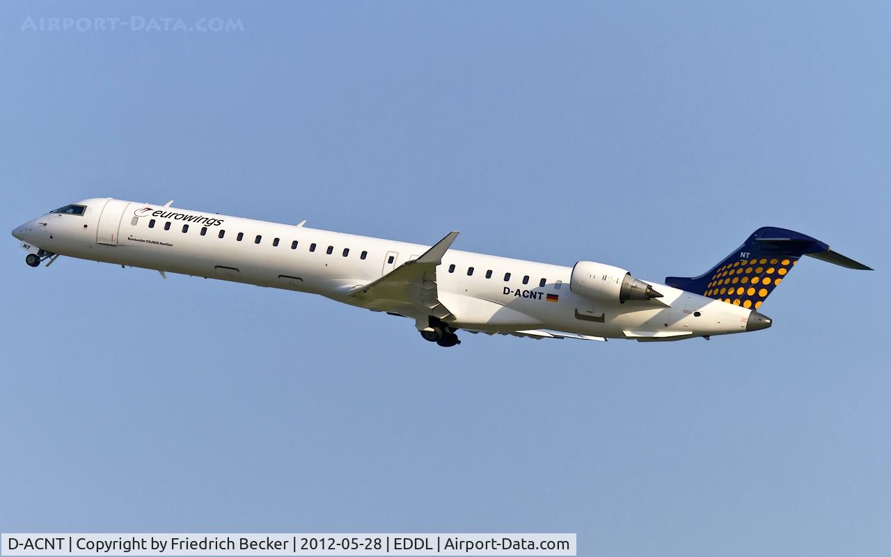 D-ACNT, 2011 Bombardier CRJ-900 NG (CL-600-2D24) C/N 15264, departure from DUS