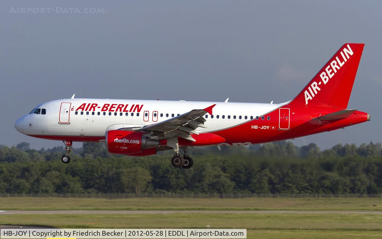 HB-JOY, 2007 Airbus A319-111 C/N 3245, on short final RW23L