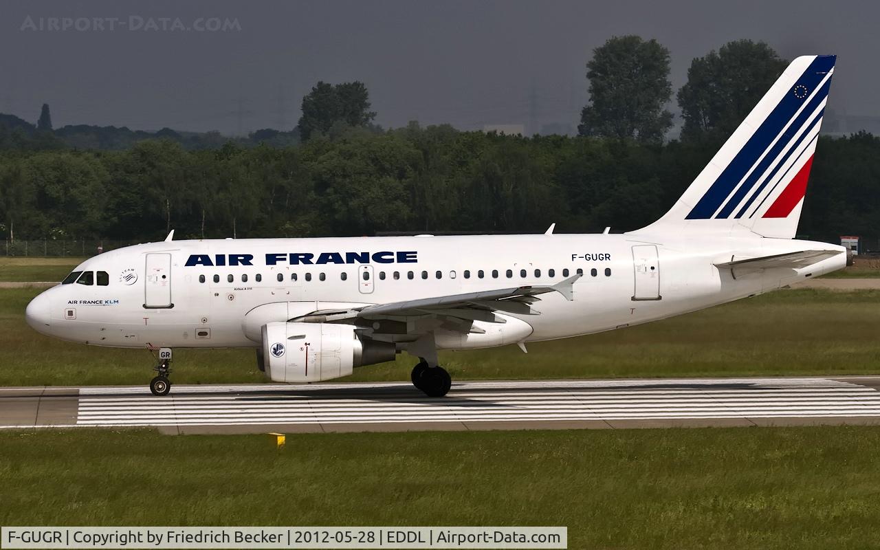 F-GUGR, 2007 Airbus A318-111 C/N 3009, departure via RW23L