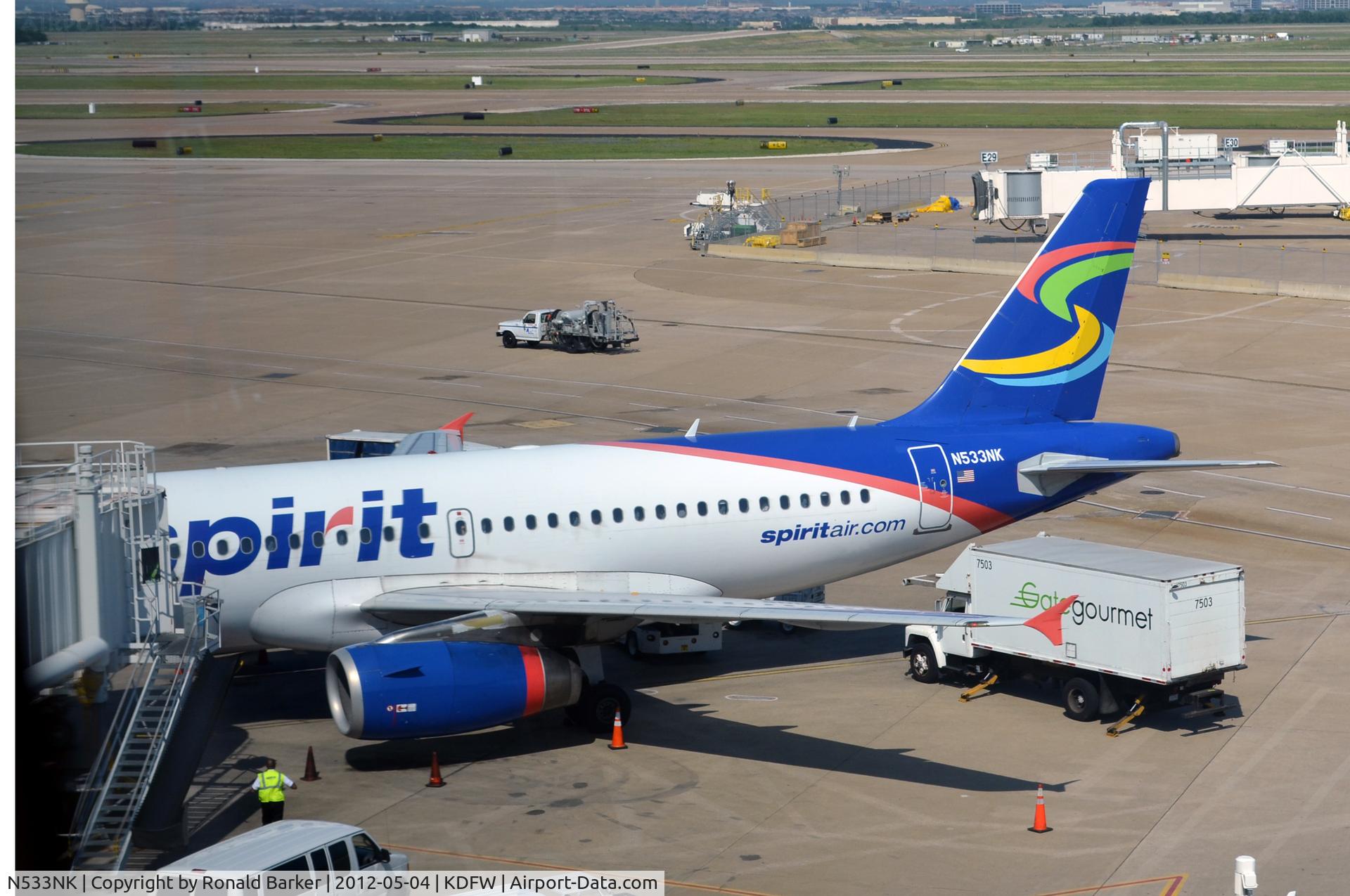 N533NK, 2008 Airbus A319-132 C/N 3393, Dallas