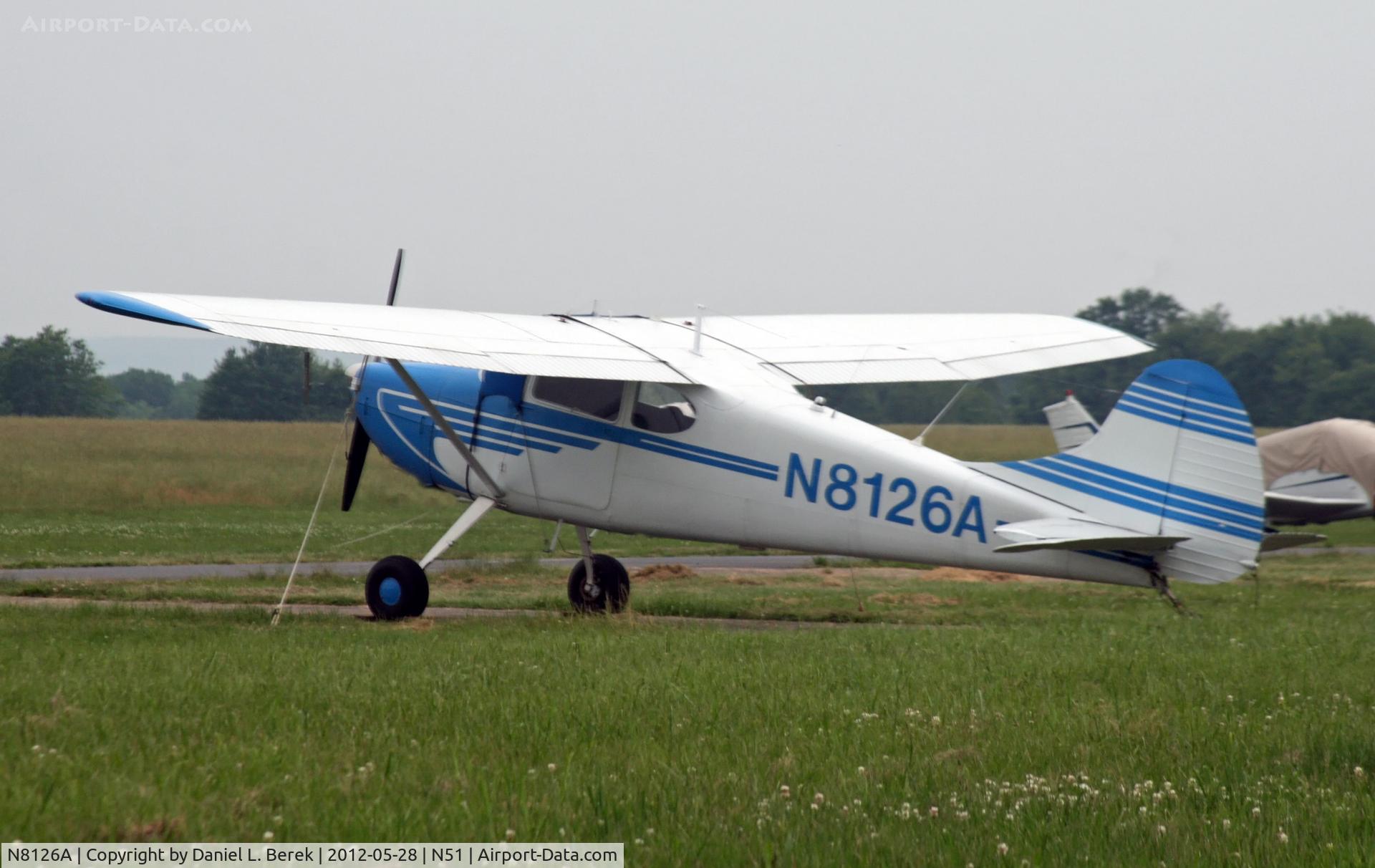 N8126A, 1952 Cessna 170B C/N 20978, What a nice surprise to find this vintage classic at Solberg airport!