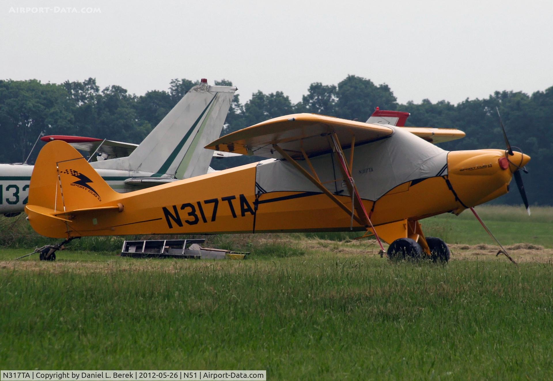 N317TA, 2008 Cub Crafters CC11-100 Sport Cub C/N CC11-00070, A handsome Cub Crafters sits in a corner at Solberg Airport.