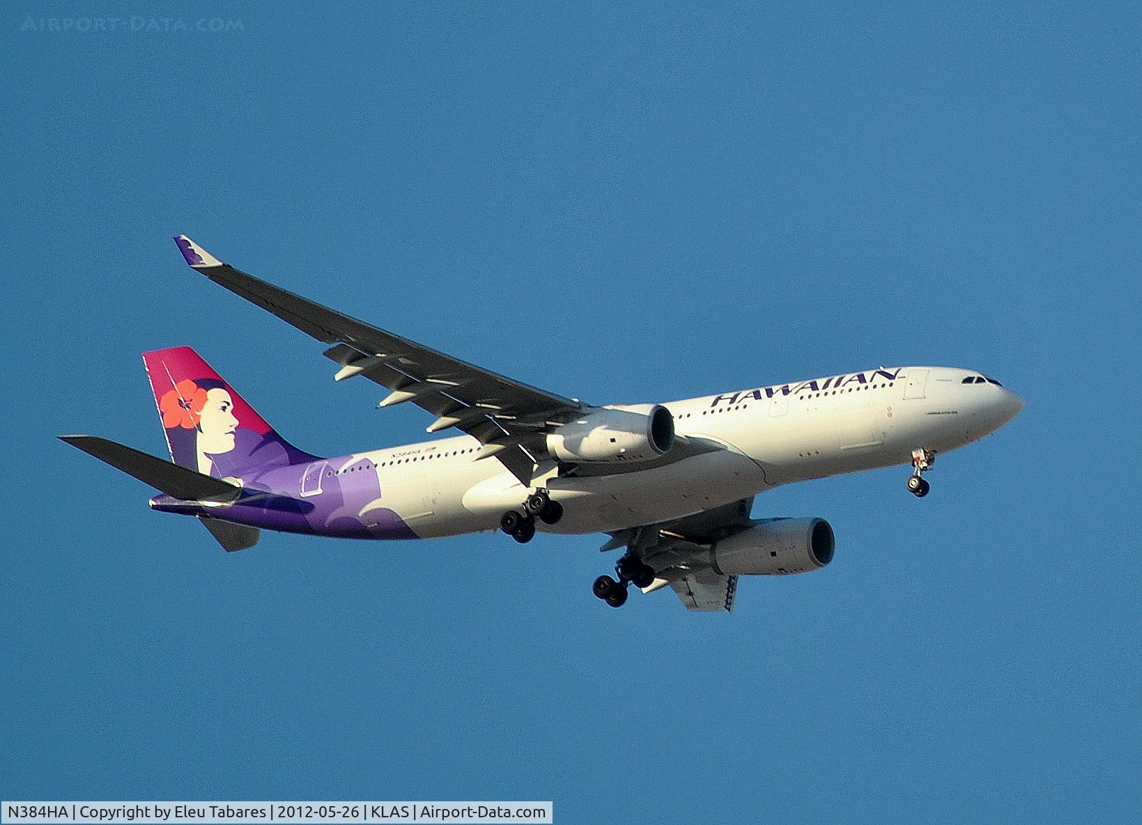 N384HA, 2011 Airbus A330-243 C/N 1259, Taken over McCarran International Airport, Las Vegas, Nevada.
