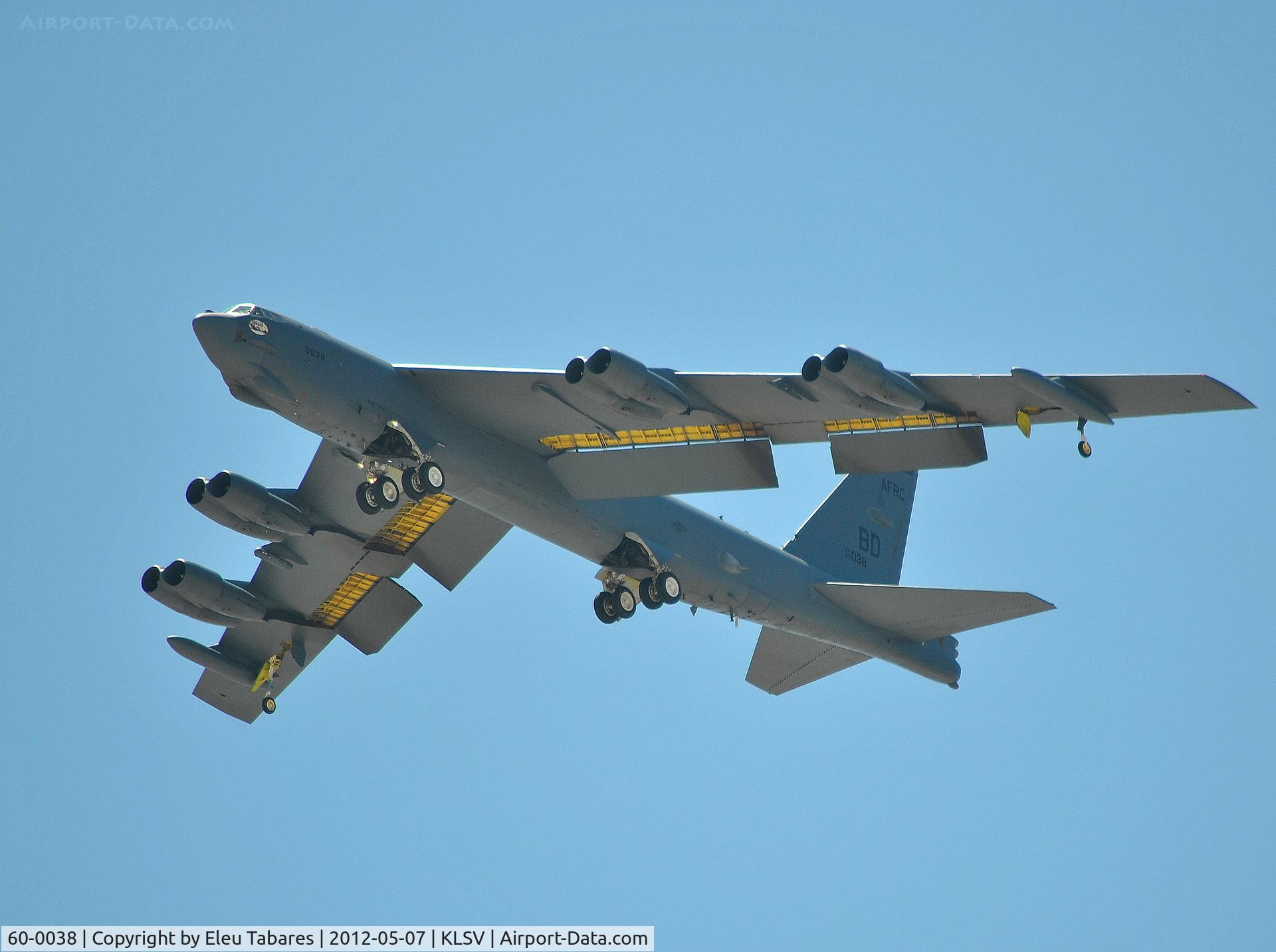 60-0038, 1960 Boeing B-52H Stratofortress C/N 464403, Taken during Jaded Thunder at Nellis Air Force Base, Nevada.