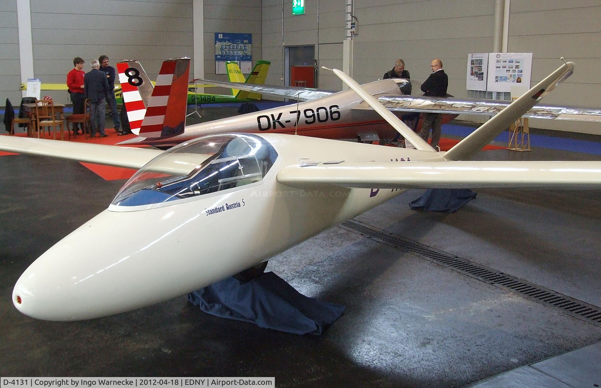 D-4131, Schempp-Hirth Standard Austria S C/N 16, Schempp-Hirth Standard Austria S at the AERO 2012, Friedrichshafen