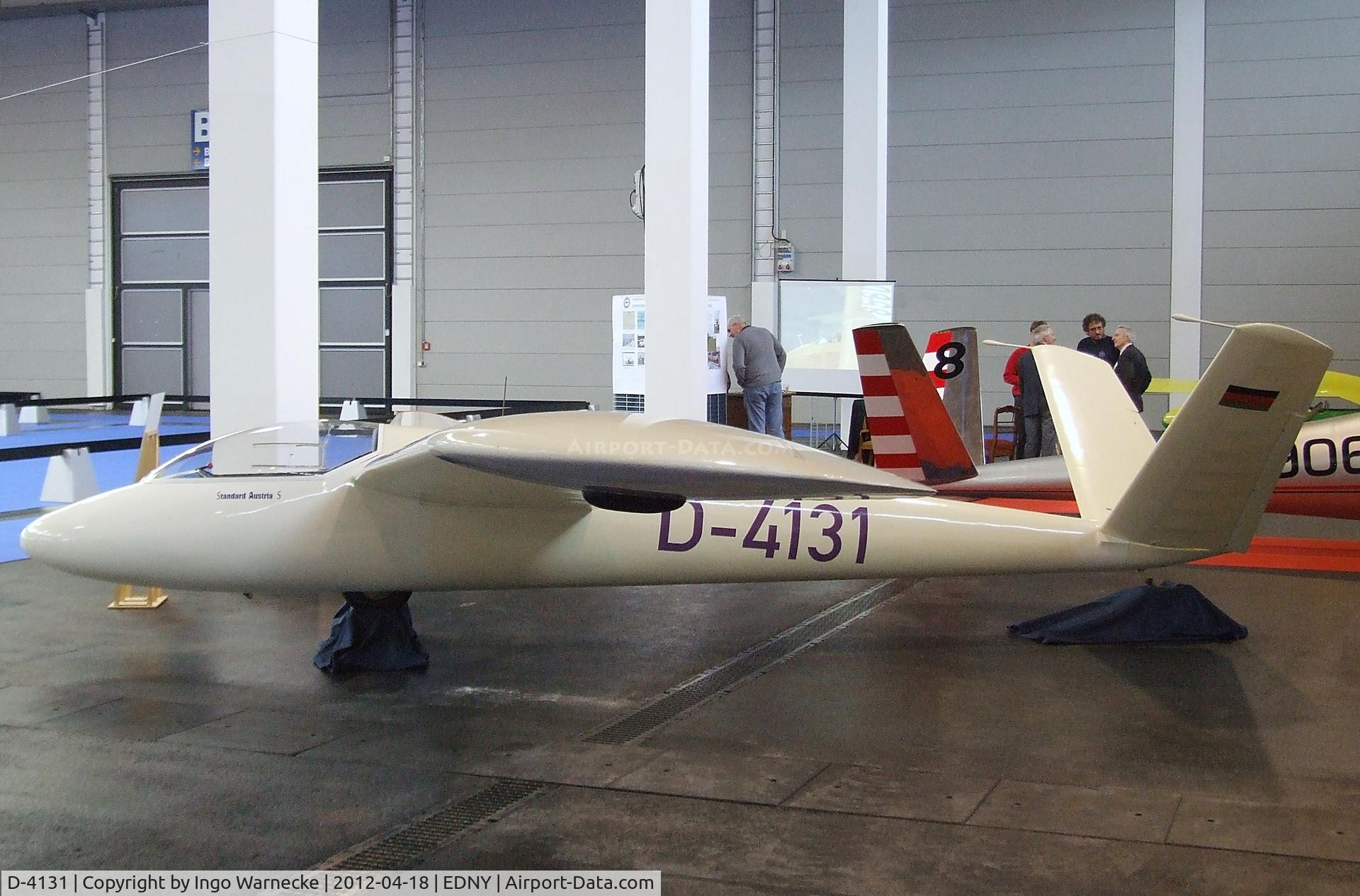 D-4131, Schempp-Hirth Standard Austria S C/N 16, Schempp-Hirth Standard Austria S at the AERO 2012, Friedrichshafen