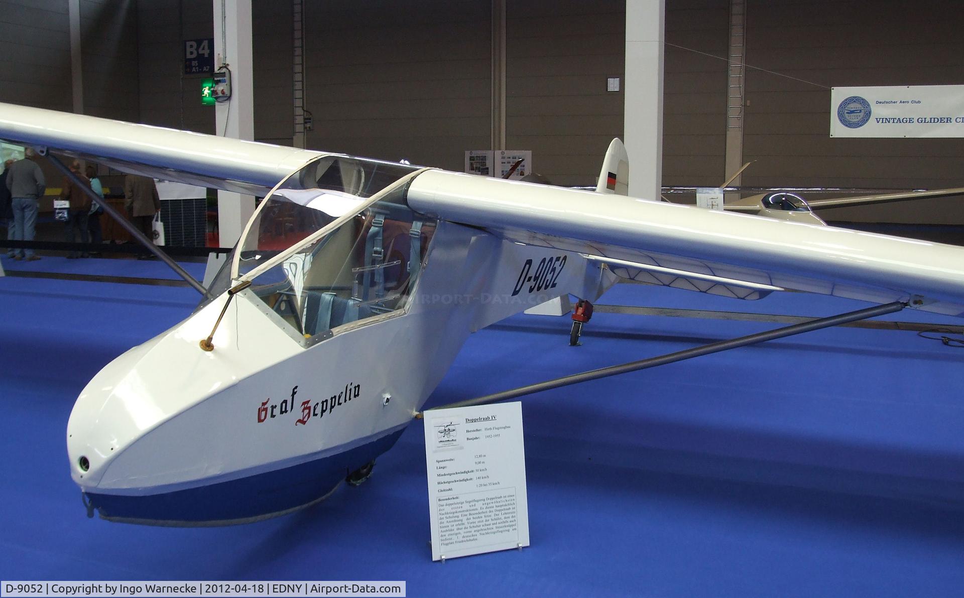 D-9052, 1953 Raab Doppelraab C/N Not found D-9052, Raab Doppelraab V at the AERO 2012, Friedrichshafen