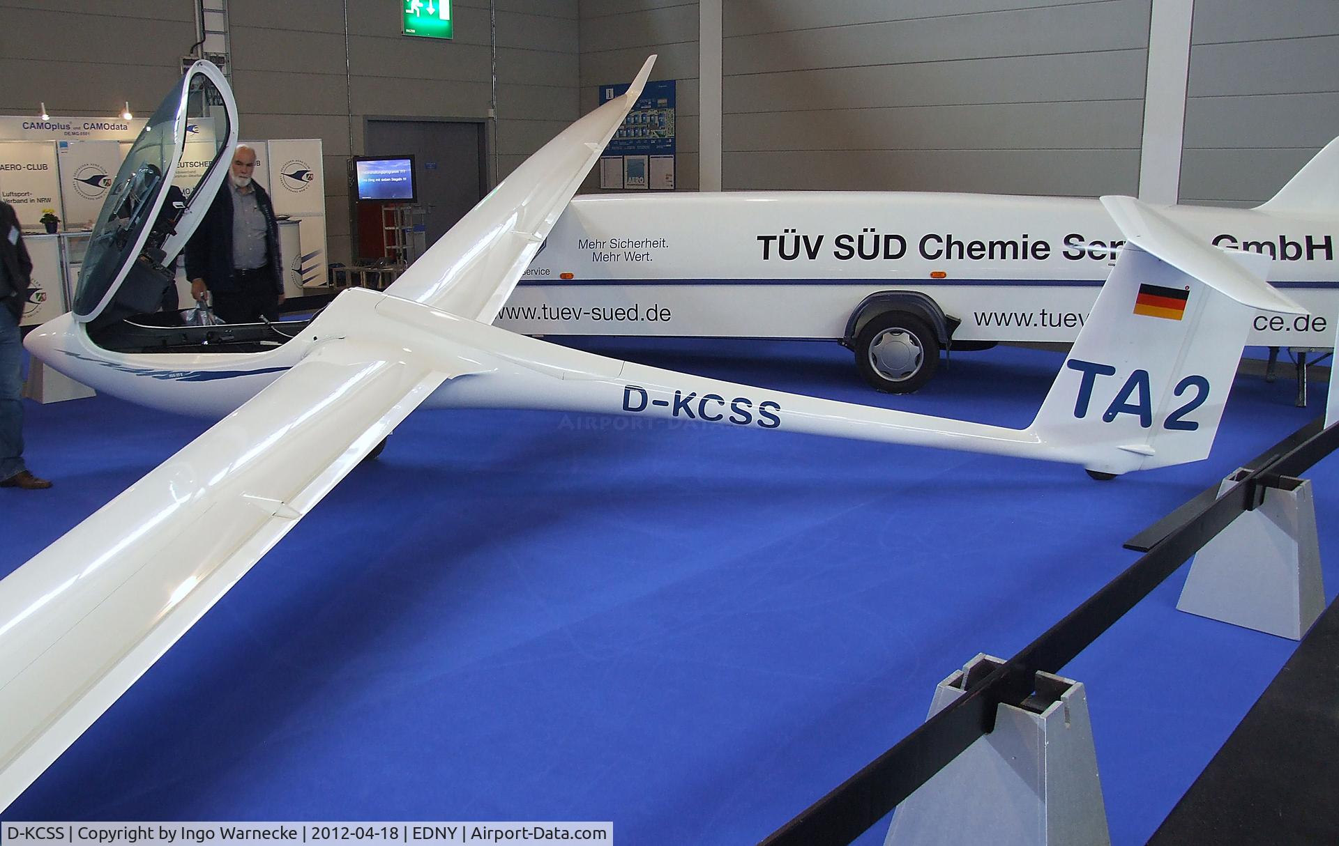 D-KCSS, Schleicher ASG-29 E C/N 29615, Schleicher ASG-29 E at the AERO 2012, Friedrichshafen