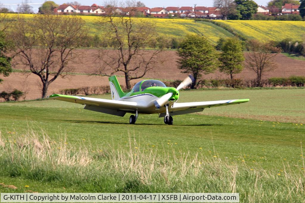 G-KITH, 2006 Alpi Aviation Pioneer 300 C/N PFA 330-14510, Alpi Aviation Pioneer 300 lands at Fishburn Airfield, April 2011.