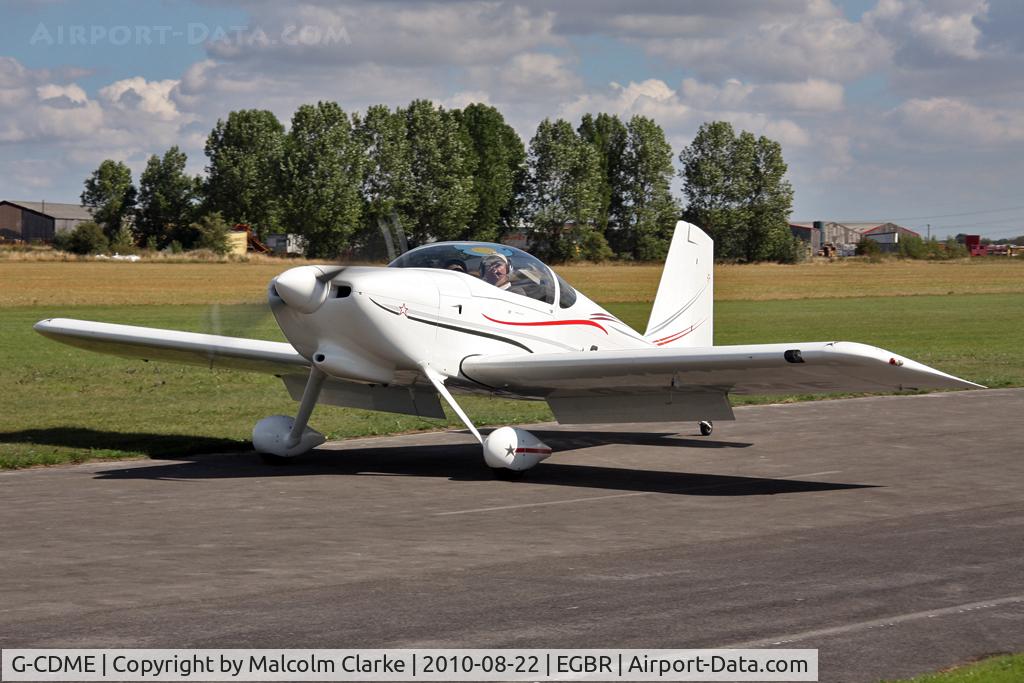 G-CDME, 2006 Vans RV-7 C/N PFA 323-14151, Vans RV-7, Breighton Airfield, August 2010.