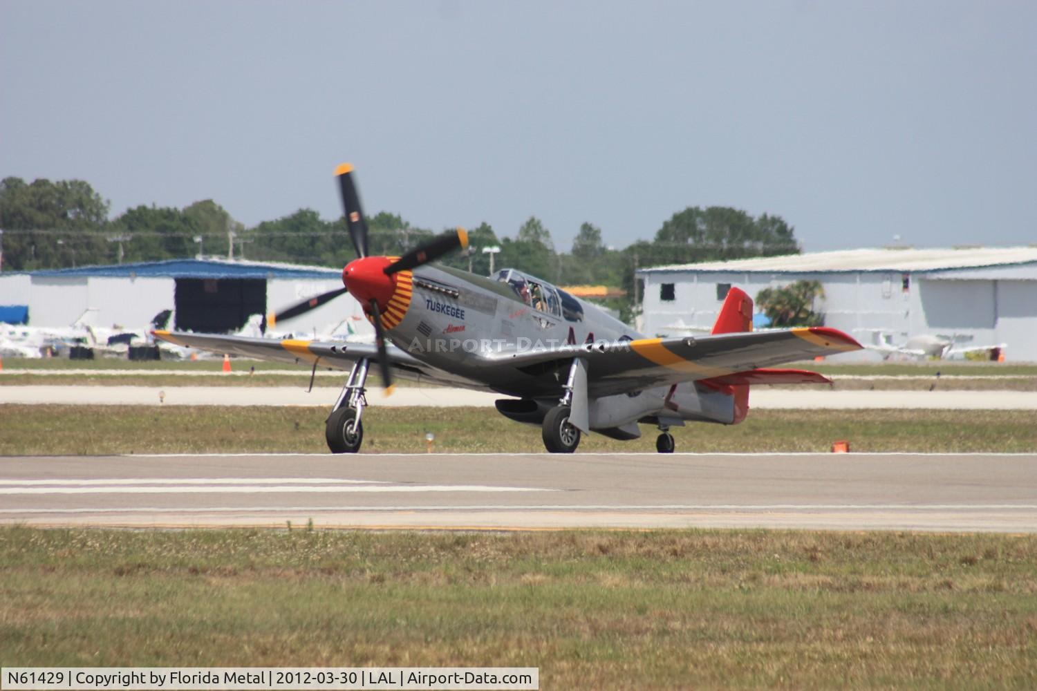 N61429, 1942 North American P-51C Mustang C/N 103-26199, P-51C redtail Mustang