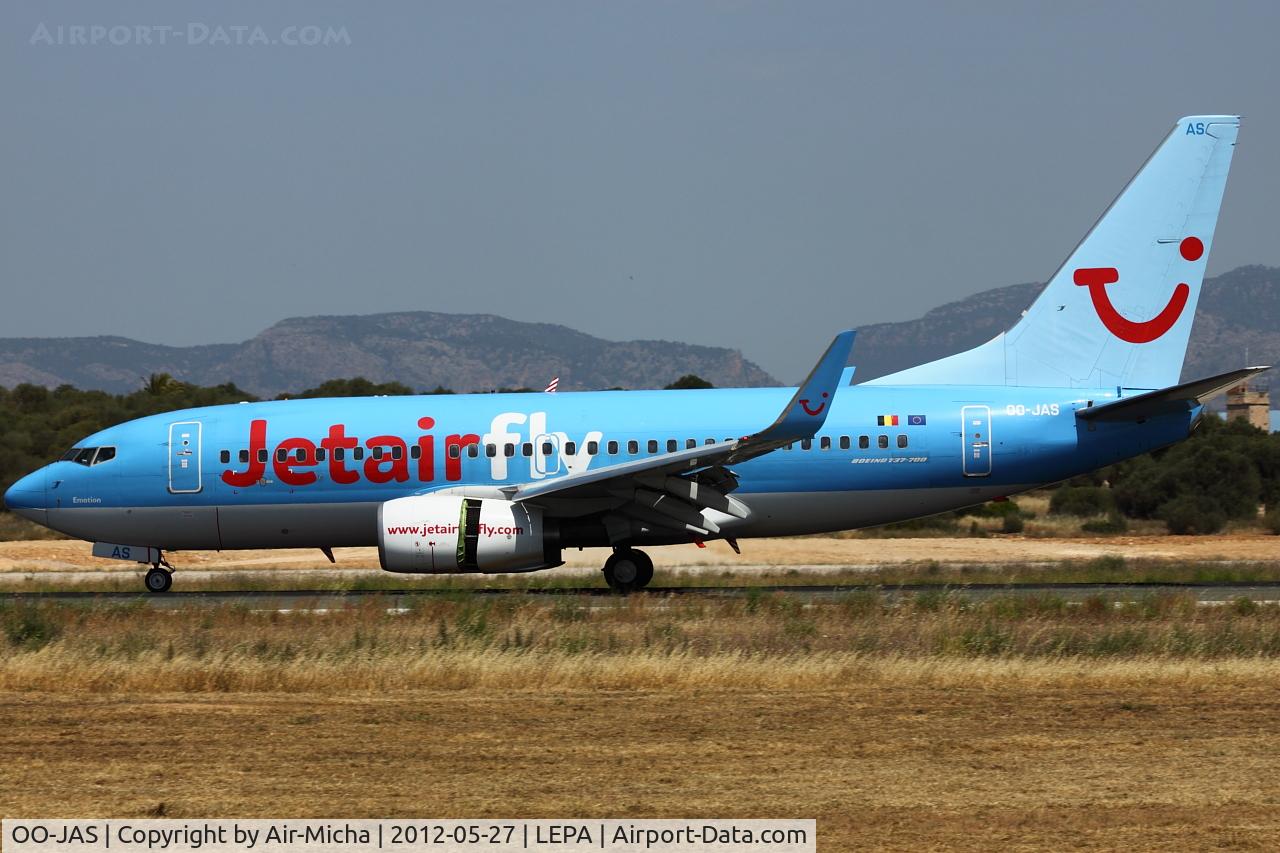 OO-JAS, 2008 Boeing 737-7K5 C/N 35144, Jetairfly, Boeing 737-7K5 (WL), CN: 35144/2652, Name: Emotion