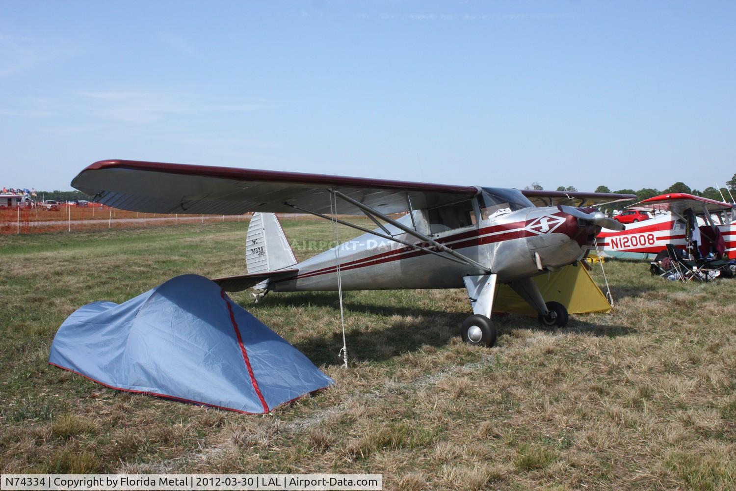 N74334, 1946 Luscombe 8A C/N 2761, Luscombe 8A