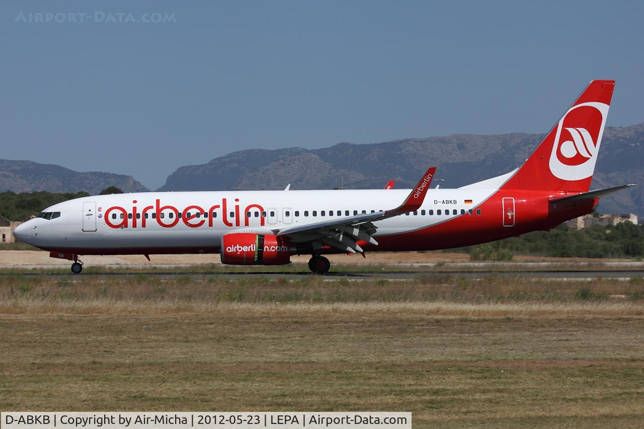 D-ABKB, 2008 Boeing 737-86J C/N 37740, Air Berlin