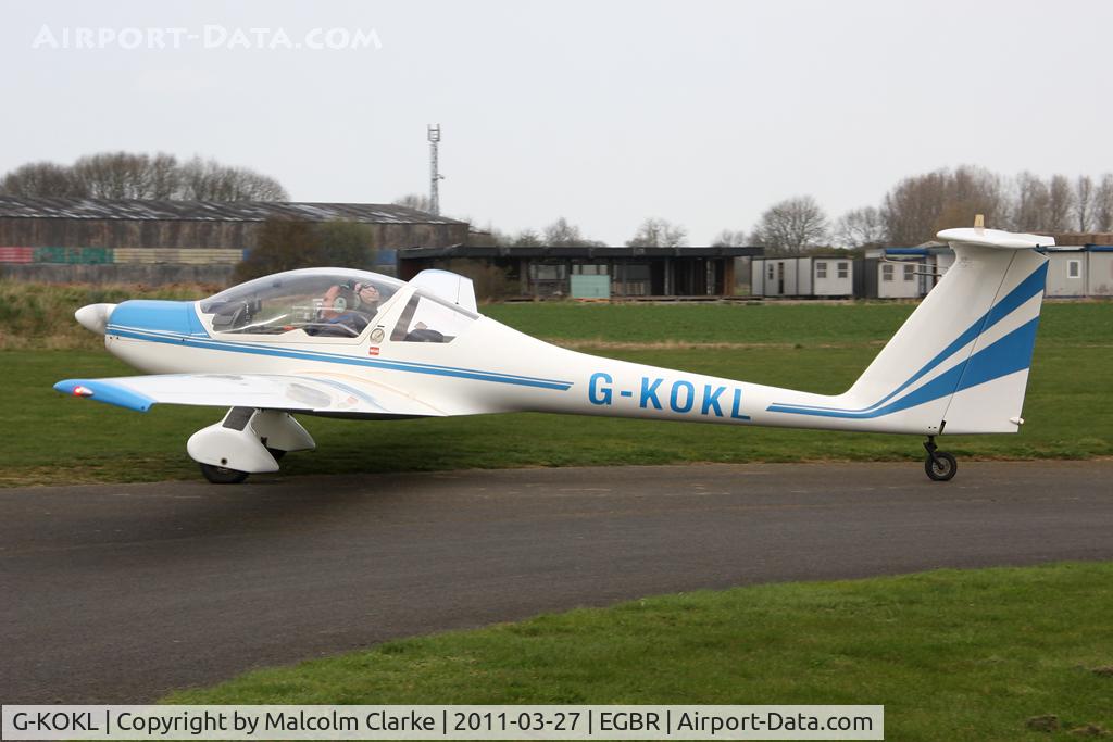 G-KOKL, 1989 Hoffmann H-36 Dimona C/N 36276, Hoffmann H-36 Dimona, Breighton Airfield, March 2011.