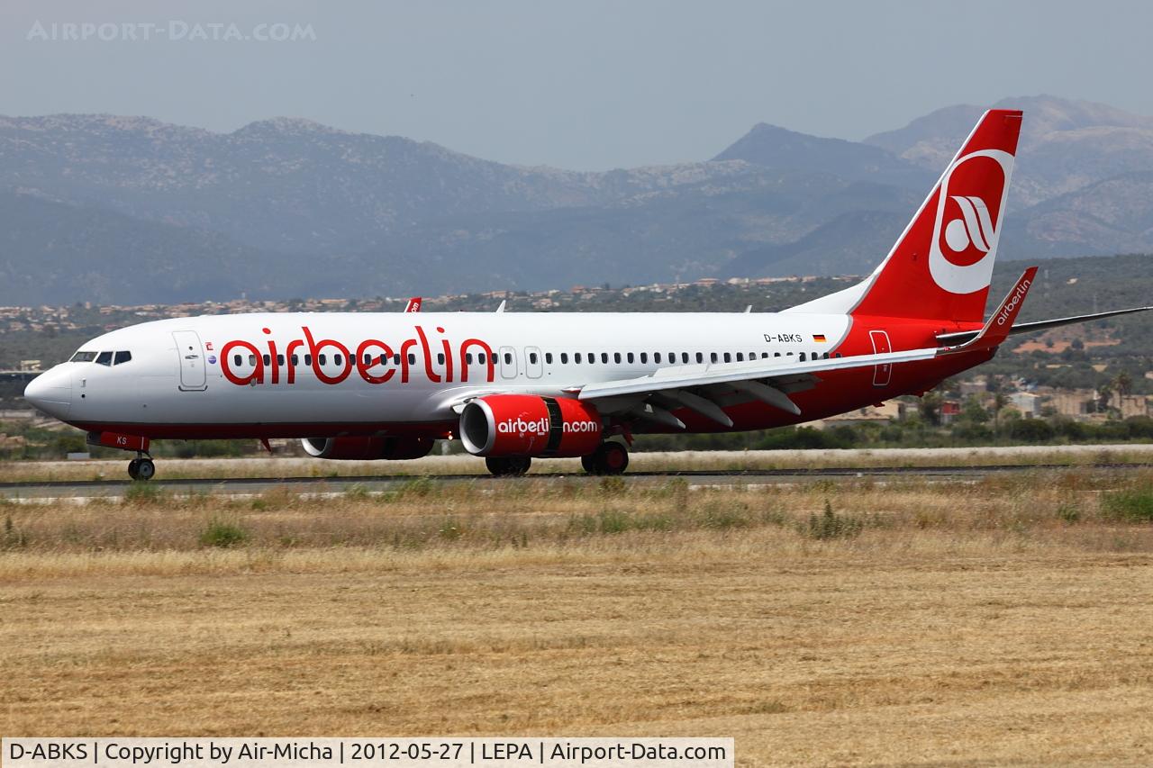 D-ABKS, 2011 Boeing 737-86J C/N 36880, Air Berlin