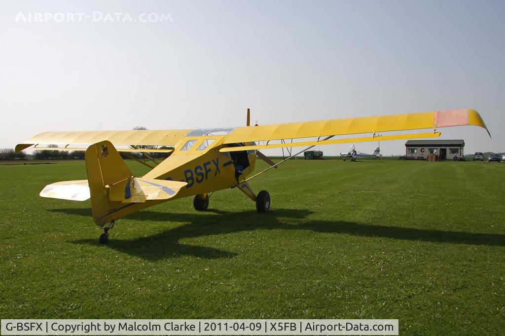G-BSFX, 1990 Denney Kitfox Mk2 C/N PFA 172-11723, Denney Kitfox at Fishburn Airport, April 2011.