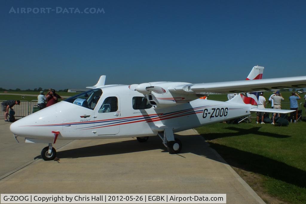 G-ZOOG, 2010 Tecnam P-2006T C/N 049, at AeroExpo 2012
