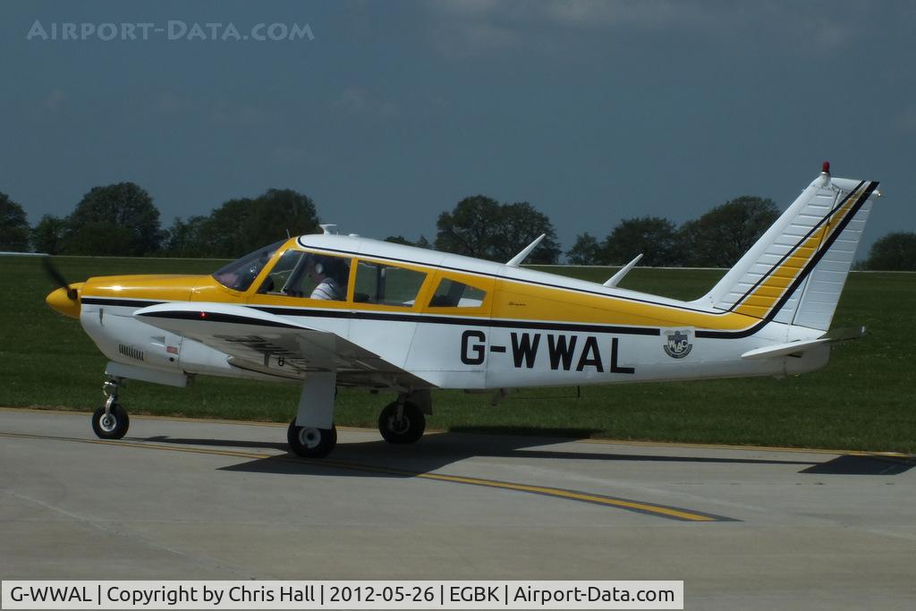 G-WWAL, 1968 Piper PA-28R-180 Cherokee Arrow C/N 28R-30461, at AeroExpo 2012