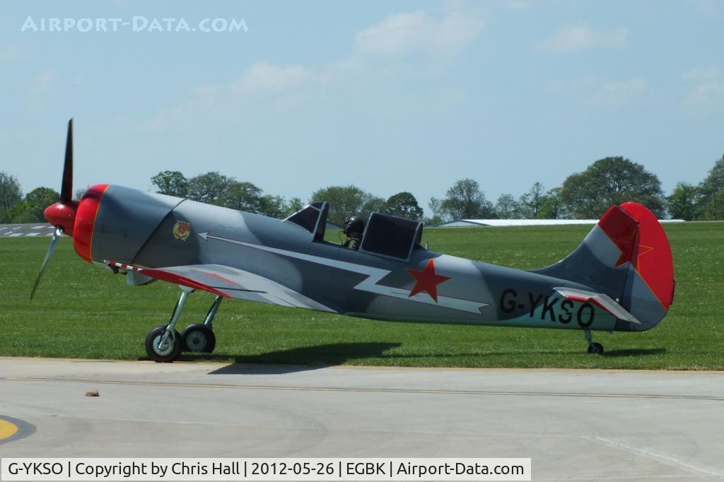 G-YKSO, 1979 Yakovlev Yak-50 C/N 791506, at AeroExpo 2012