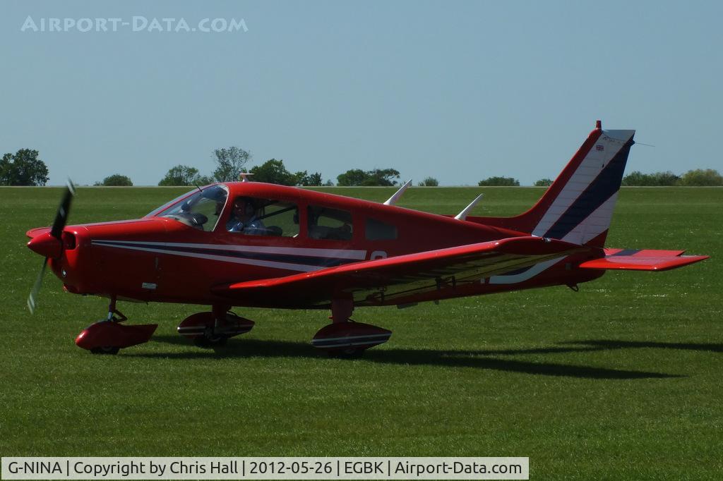 G-NINA, 1977 Piper PA-28-161 Cherokee Warrior II C/N 28-7716162, at AeroExpo 2012