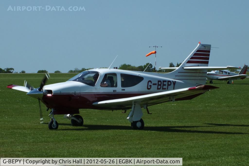 G-BEPY, 1977 Rockwell Commander 112B C/N 524, at AeroExpo 2012