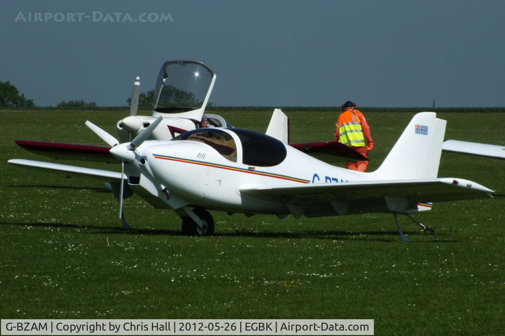 G-BZAM, 2000 Europa Monowheel C/N PFA 247-12969, at AeroExpo 2012