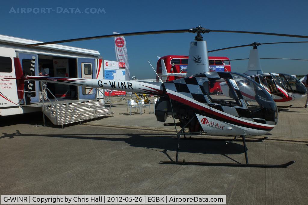 G-WINR, 1991 Robinson R22 Beta C/N 1709, at AeroExpo 2012