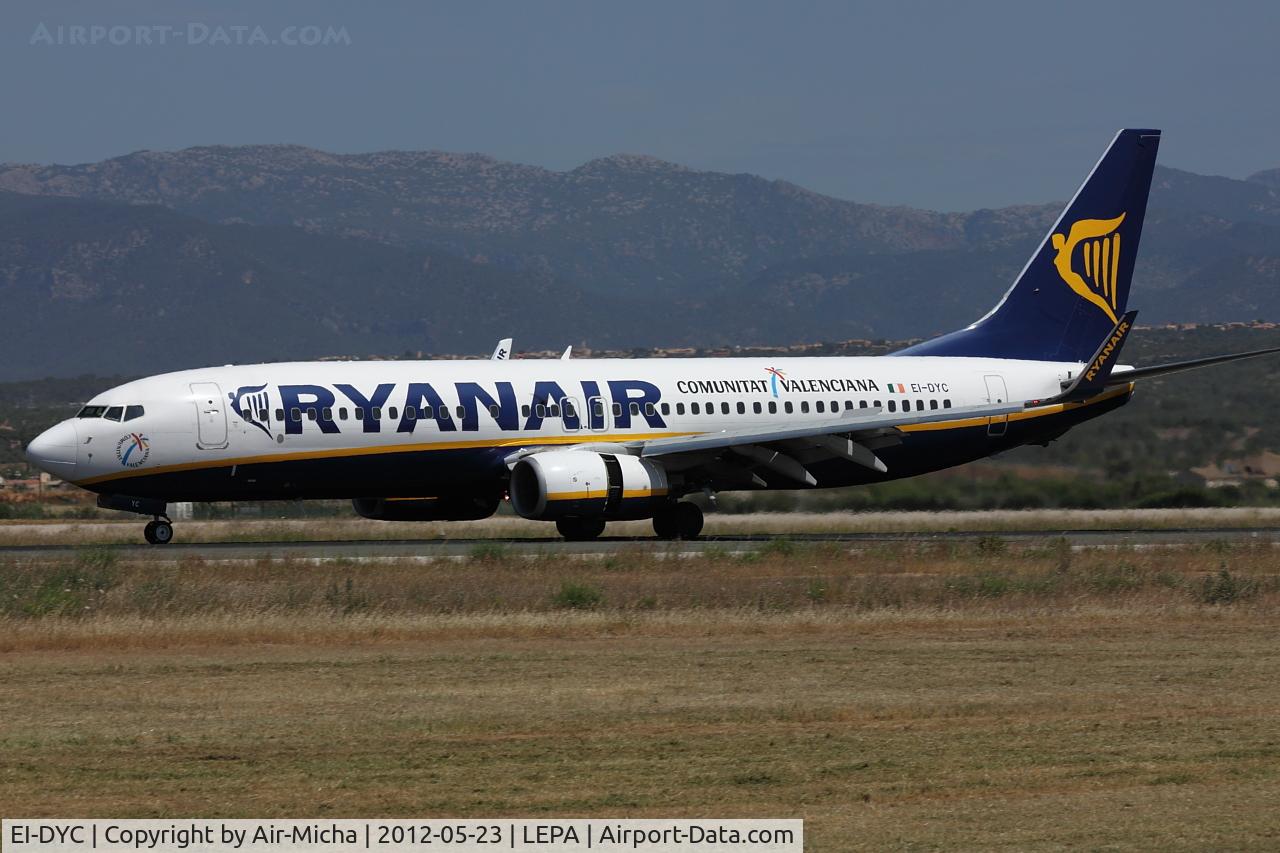 EI-DYC, 2008 Boeing 737-8AS C/N 36567, Ryanair