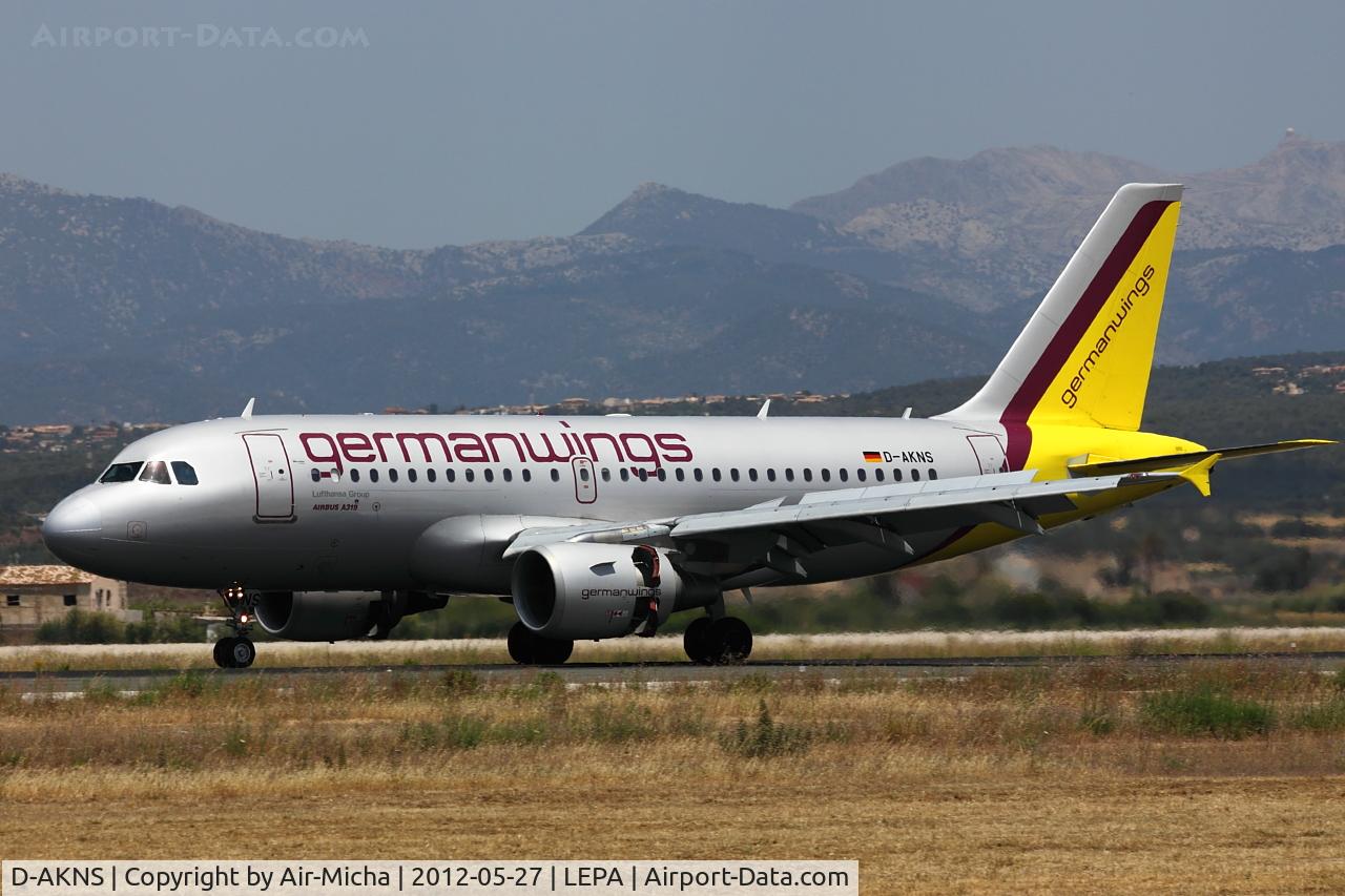 D-AKNS, 2000 Airbus A319-112 C/N 1277, Germanwings