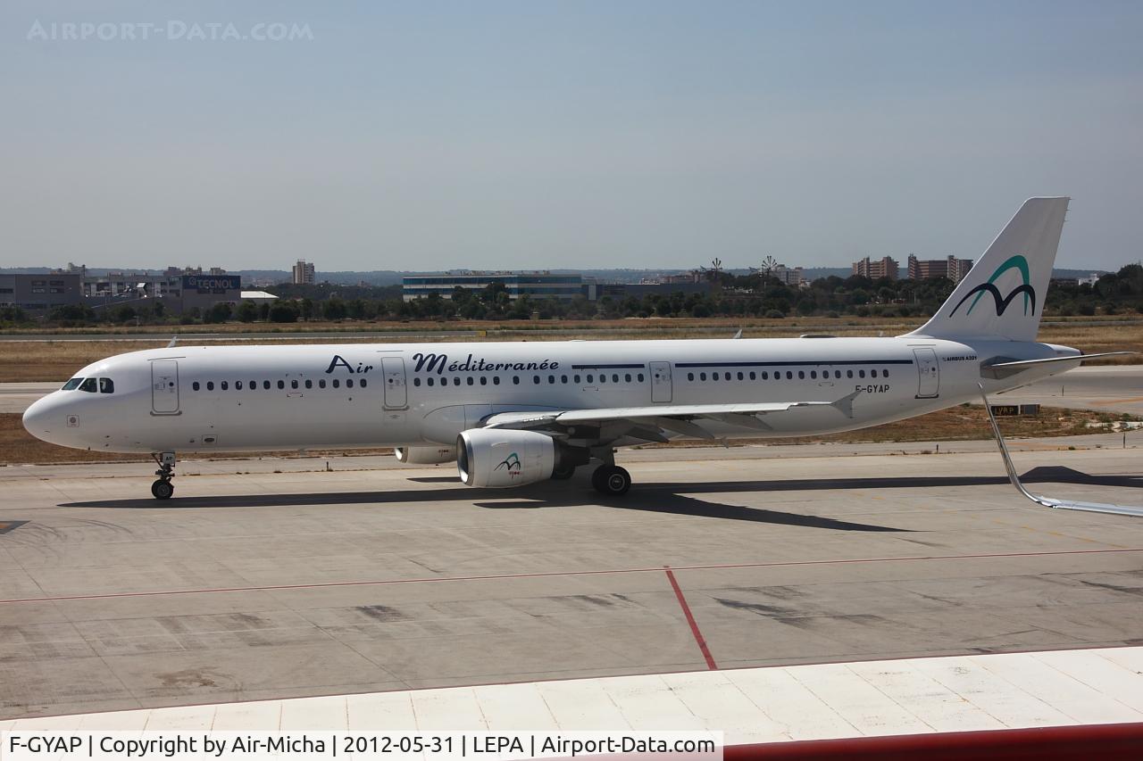 F-GYAP, 1994 Airbus A321-111 C/N 517, Air Mediterranee, Airbus A321-111, CN: 0517