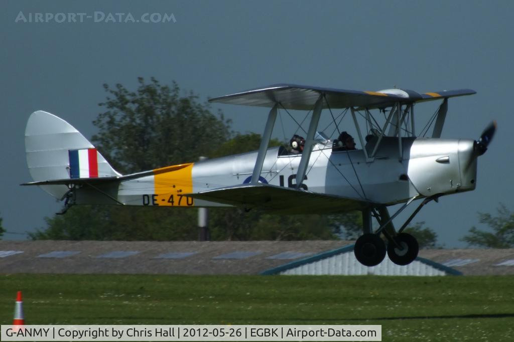 G-ANMY, 1942 De Havilland DH-82A Tiger Moth II C/N 85466, at AeroExpo 2012