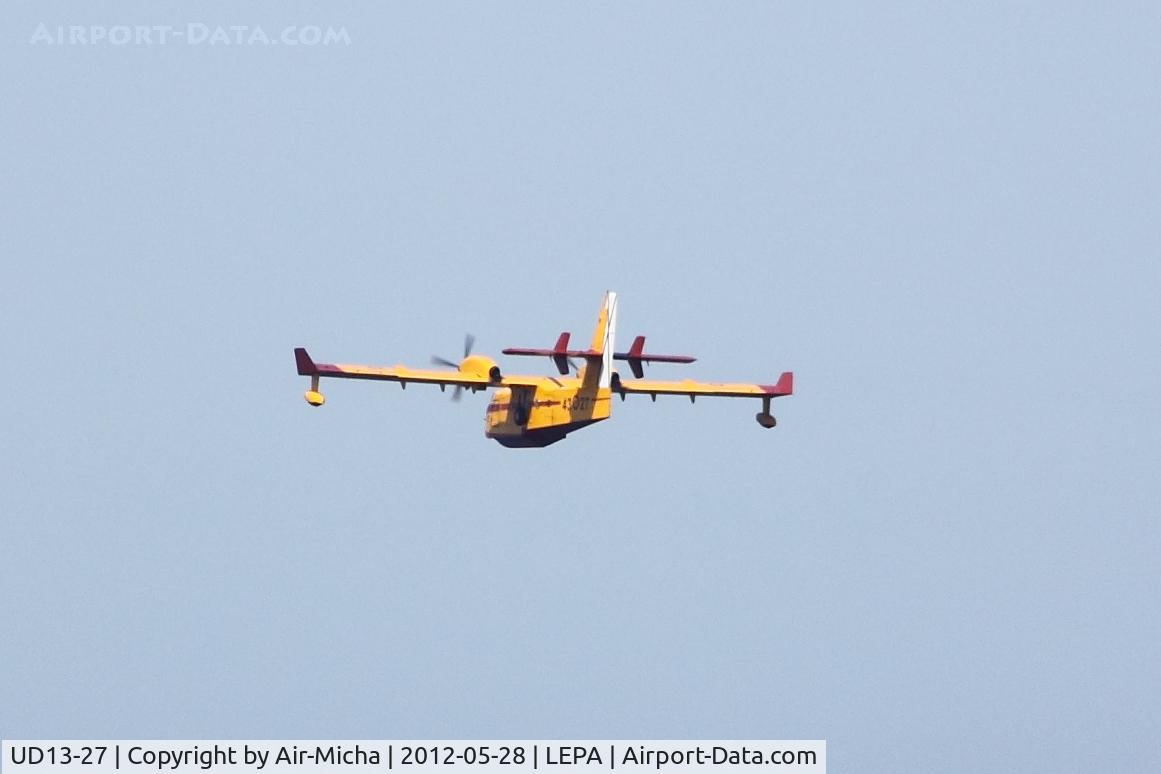 UD13-27, 1989 Canadair CL-215T (CL-215-6B11) C/N 1121, Spain Air Force, Canadair CL-215T-6B11, CN: 1121