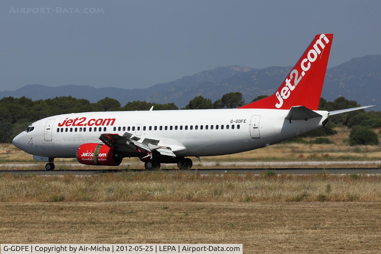 G-GDFE, 1988 Boeing 737-3Q8(QC) C/N 24131, Jet2.com