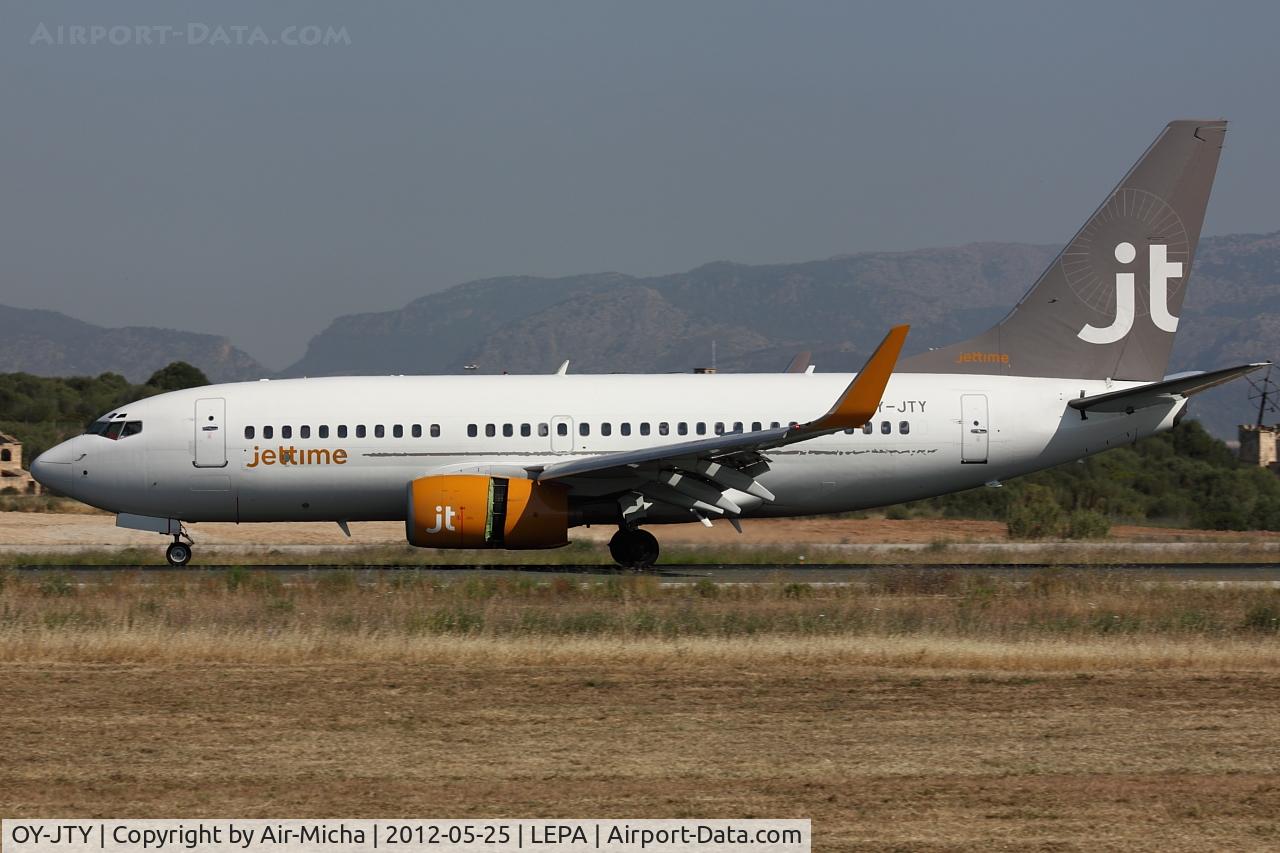 OY-JTY, 2001 Boeing 737-7Q8 C/N 30727, Jet Time