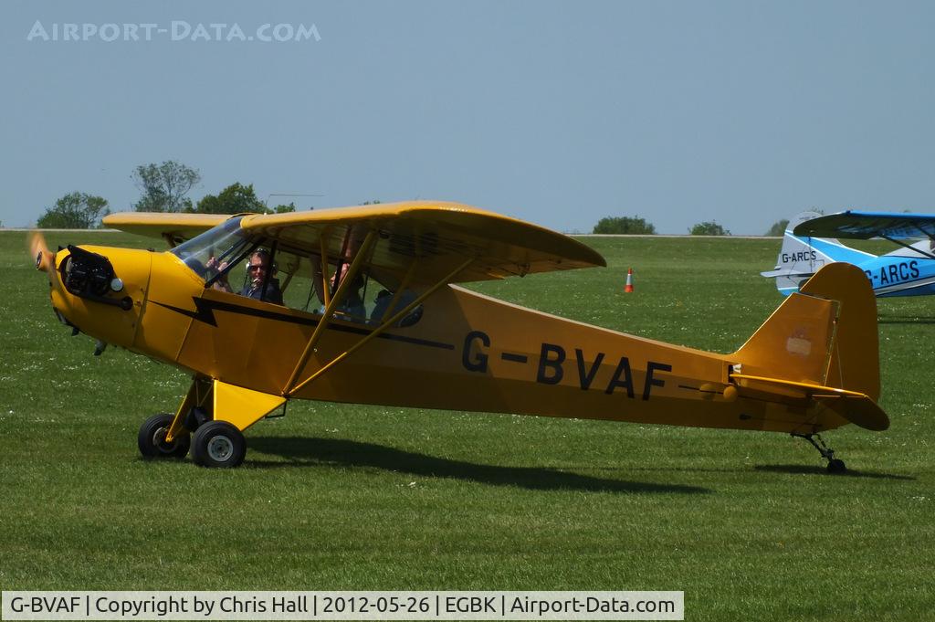 G-BVAF, 1940 Piper J3C-65 Cub Cub C/N 4645, at AeroExpo 2012