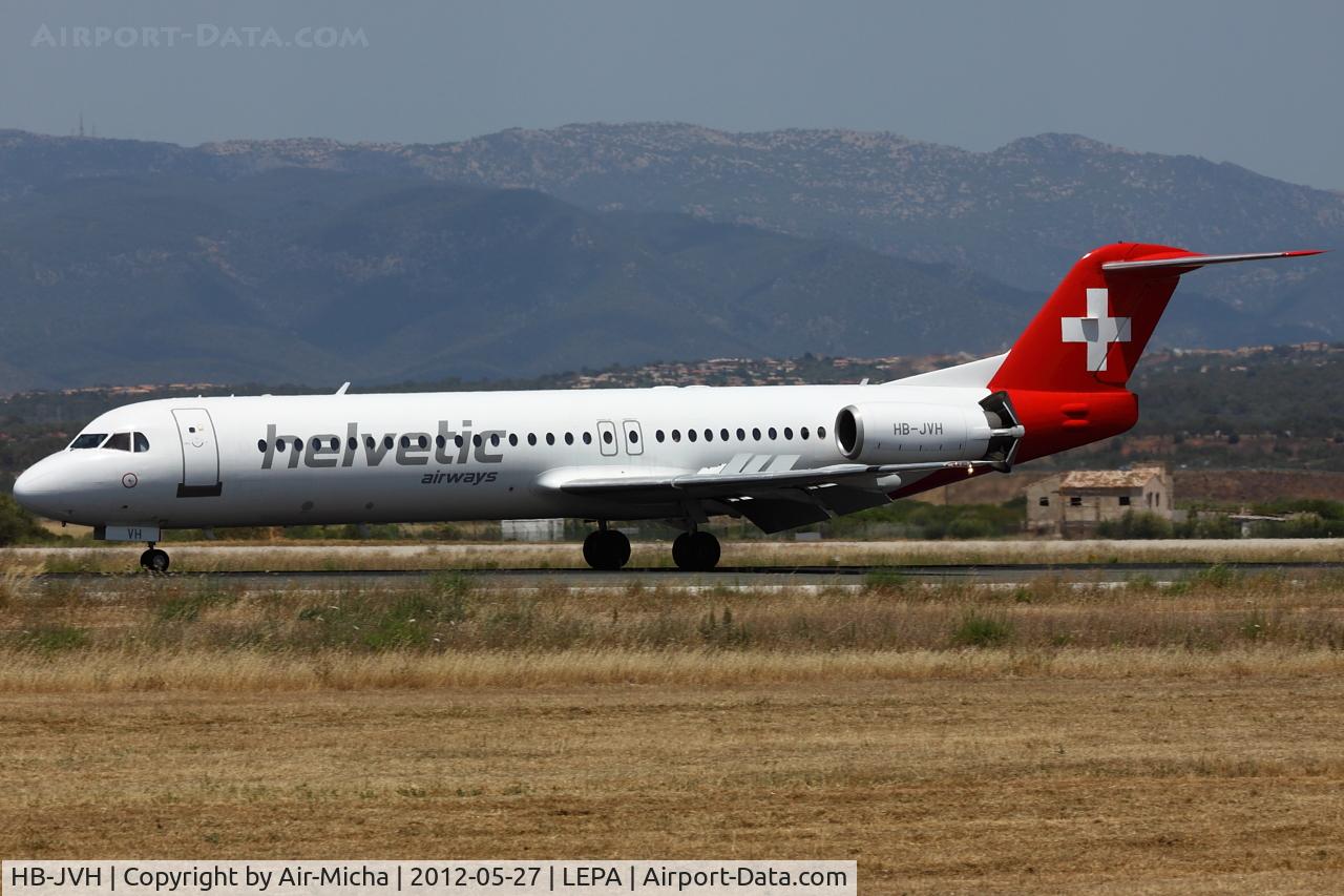 HB-JVH, 1990 Fokker 100 (F-28-0100) C/N 11324, Helvetic Airways, Fokker 100, CN: 11324