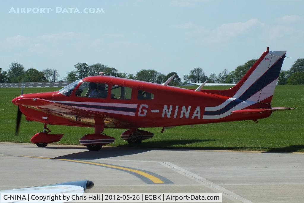 G-NINA, 1977 Piper PA-28-161 Cherokee Warrior II C/N 28-7716162, at AeroExpo 2012