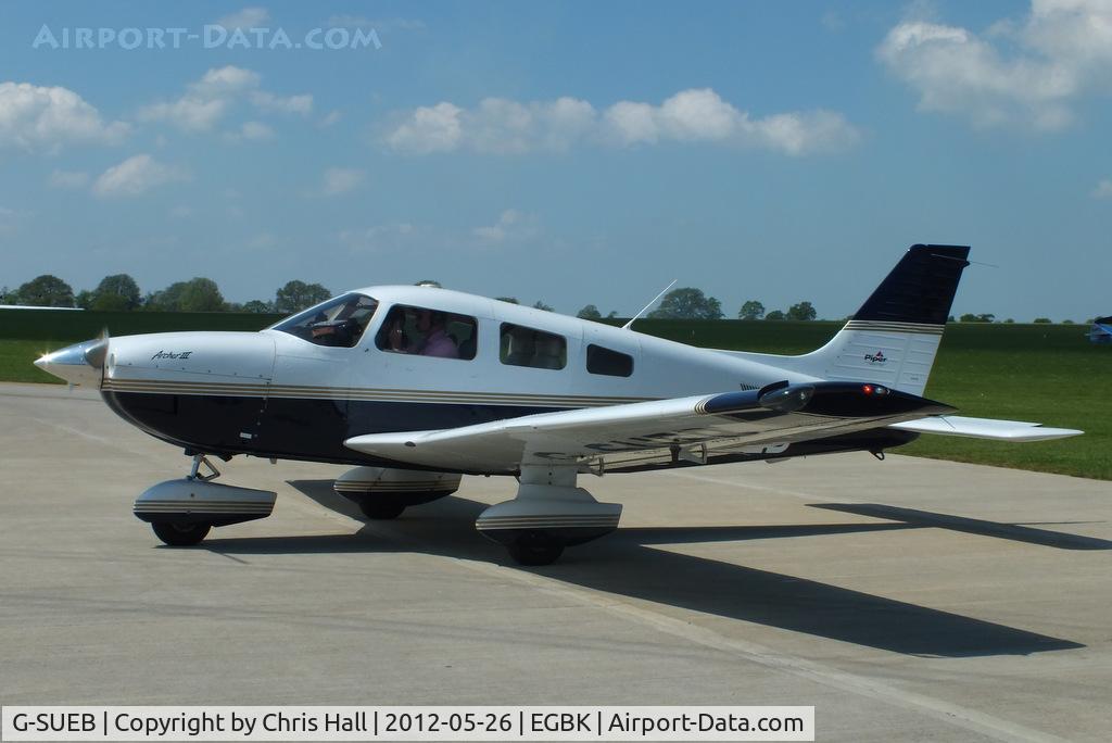 G-SUEB, 2001 Piper PA-28-181 Cherokee Archer III C/N 28-43466, at AeroExpo 2012