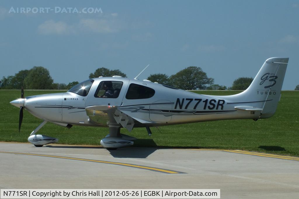 N771SR, 2007 Cirrus SR22 G3 GTS Turbo C/N 2771, at AeroExpo 2012