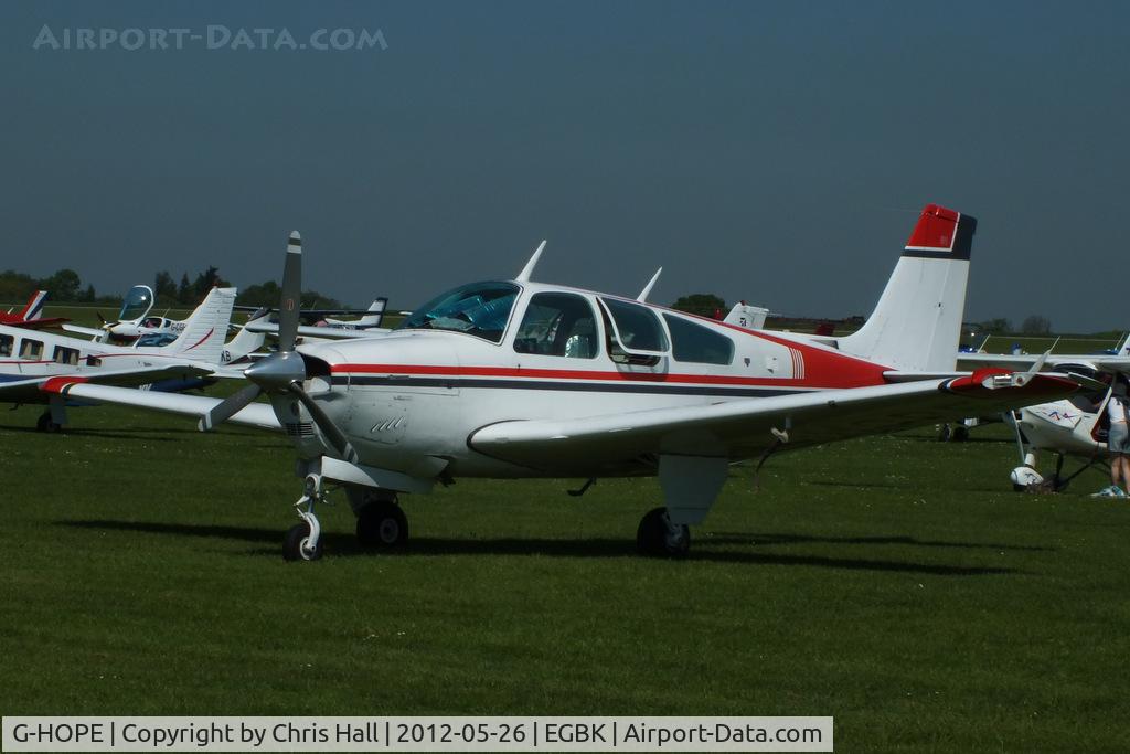 G-HOPE, 1978 Beech F33A Bonanza Bonanza C/N CE-805, at AeroExpo 2012